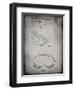 PP554-Faded Grey Ski Goggles Patent Poster-Cole Borders-Framed Giclee Print