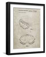 PP554-Sandstone Ski Goggles Patent Poster-Cole Borders-Framed Giclee Print