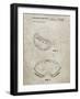 PP554-Sandstone Ski Goggles Patent Poster-Cole Borders-Framed Giclee Print