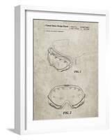 PP554-Sandstone Ski Goggles Patent Poster-Cole Borders-Framed Giclee Print