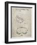 PP554-Sandstone Ski Goggles Patent Poster-Cole Borders-Framed Giclee Print