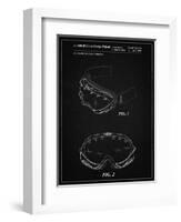 PP554-Vintage Black Ski Goggles Patent Poster-Cole Borders-Framed Giclee Print