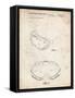 PP554-Vintage Parchment Ski Goggles Patent Poster-Cole Borders-Framed Stretched Canvas