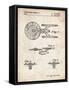 PP56-Vintage Parchment Starship Enterprise Patent Poster-Cole Borders-Framed Stretched Canvas