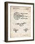 PP56-Vintage Parchment Starship Enterprise Patent Poster-Cole Borders-Framed Giclee Print