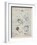 PP58-Antique Grid parchment Vintage Boxing Glove 1898 Patent Poster-Cole Borders-Framed Giclee Print