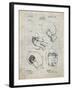 PP58-Antique Grid parchment Vintage Boxing Glove 1898 Patent Poster-Cole Borders-Framed Giclee Print