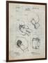 PP58-Antique Grid parchment Vintage Boxing Glove 1898 Patent Poster-Cole Borders-Framed Giclee Print