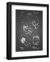 PP58-Black Grid Vintage Boxing Glove 1898 Patent Poster-Cole Borders-Framed Premium Giclee Print