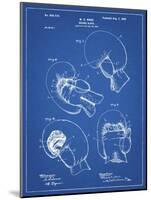 PP58-Blueprint Vintage Boxing Glove 1898 Patent Poster-Cole Borders-Mounted Giclee Print