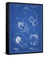 PP58-Blueprint Vintage Boxing Glove 1898 Patent Poster-Cole Borders-Framed Stretched Canvas