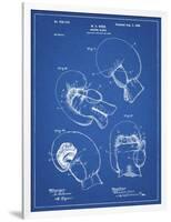 PP58-Blueprint Vintage Boxing Glove 1898 Patent Poster-Cole Borders-Framed Premium Giclee Print