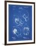 PP58-Blueprint Vintage Boxing Glove 1898 Patent Poster-Cole Borders-Framed Premium Giclee Print