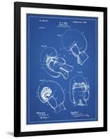 PP58-Blueprint Vintage Boxing Glove 1898 Patent Poster-Cole Borders-Framed Premium Giclee Print