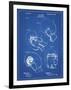 PP58-Blueprint Vintage Boxing Glove 1898 Patent Poster-Cole Borders-Framed Premium Giclee Print