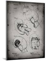 PP58-Faded Grey Vintage Boxing Glove 1898 Patent Poster-Cole Borders-Mounted Giclee Print