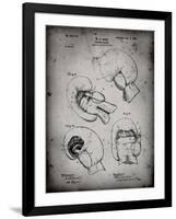 PP58-Faded Grey Vintage Boxing Glove 1898 Patent Poster-Cole Borders-Framed Giclee Print