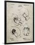 PP58-Sandstone Vintage Boxing Glove 1898 Patent Poster-Cole Borders-Framed Giclee Print