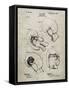 PP58-Sandstone Vintage Boxing Glove 1898 Patent Poster-Cole Borders-Framed Stretched Canvas