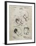 PP58-Sandstone Vintage Boxing Glove 1898 Patent Poster-Cole Borders-Framed Giclee Print