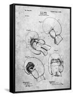 PP58-Slate Vintage Boxing Glove 1898 Patent Poster-Cole Borders-Framed Stretched Canvas