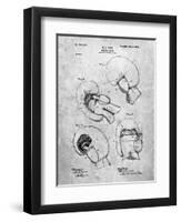 PP58-Slate Vintage Boxing Glove 1898 Patent Poster-Cole Borders-Framed Premium Giclee Print