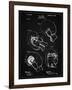 PP58-Vintage Black Vintage Boxing Glove 1898 Patent Poster-Cole Borders-Framed Giclee Print