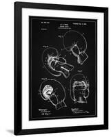 PP58-Vintage Black Vintage Boxing Glove 1898 Patent Poster-Cole Borders-Framed Giclee Print