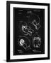 PP58-Vintage Black Vintage Boxing Glove 1898 Patent Poster-Cole Borders-Framed Giclee Print