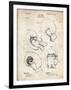 PP58-Vintage Parchment Vintage Boxing Glove 1898 Patent Poster-Cole Borders-Framed Giclee Print