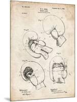 PP58-Vintage Parchment Vintage Boxing Glove 1898 Patent Poster-Cole Borders-Mounted Giclee Print