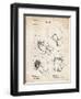 PP58-Vintage Parchment Vintage Boxing Glove 1898 Patent Poster-Cole Borders-Framed Premium Giclee Print