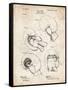 PP58-Vintage Parchment Vintage Boxing Glove 1898 Patent Poster-Cole Borders-Framed Stretched Canvas