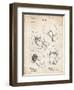 PP58-Vintage Parchment Vintage Boxing Glove 1898 Patent Poster-Cole Borders-Framed Giclee Print