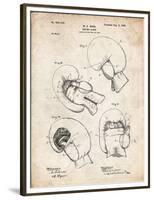 PP58-Vintage Parchment Vintage Boxing Glove 1898 Patent Poster-Cole Borders-Framed Premium Giclee Print