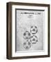 PP587-Slate Soccer Ball 4 Image Patent Poster-Cole Borders-Framed Giclee Print