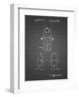 PP589-Black Grid Good luck Care Bear Patent Poster-Cole Borders-Framed Giclee Print