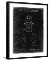 PP589-Black Grunge Good luck Care Bear Patent Poster-Cole Borders-Framed Giclee Print