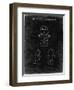 PP589-Black Grunge Good luck Care Bear Patent Poster-Cole Borders-Framed Giclee Print