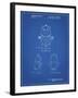 PP589-Blueprint Good luck Care Bear Patent Poster-Cole Borders-Framed Giclee Print