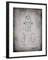 PP589-Faded Grey Good luck Care Bear Patent Poster-Cole Borders-Framed Giclee Print