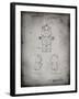 PP589-Faded Grey Good luck Care Bear Patent Poster-Cole Borders-Framed Giclee Print