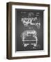 PP59-Black Grid Army Troops Transport Truck Patent Poster-Cole Borders-Framed Giclee Print