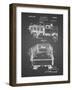 PP59-Black Grid Army Troops Transport Truck Patent Poster-Cole Borders-Framed Giclee Print