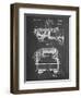 PP59-Chalkboard Army Troops Transport Truck Patent Poster-Cole Borders-Framed Giclee Print