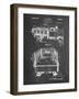 PP59-Chalkboard Army Troops Transport Truck Patent Poster-Cole Borders-Framed Giclee Print