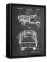 PP59-Chalkboard Army Troops Transport Truck Patent Poster-Cole Borders-Framed Stretched Canvas