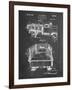 PP59-Chalkboard Army Troops Transport Truck Patent Poster-Cole Borders-Framed Giclee Print