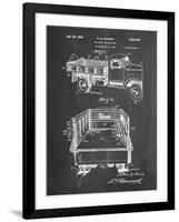 PP59-Chalkboard Army Troops Transport Truck Patent Poster-Cole Borders-Framed Giclee Print