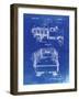 PP59-Faded Blueprint Army Troops Transport Truck Patent Poster-Cole Borders-Framed Giclee Print